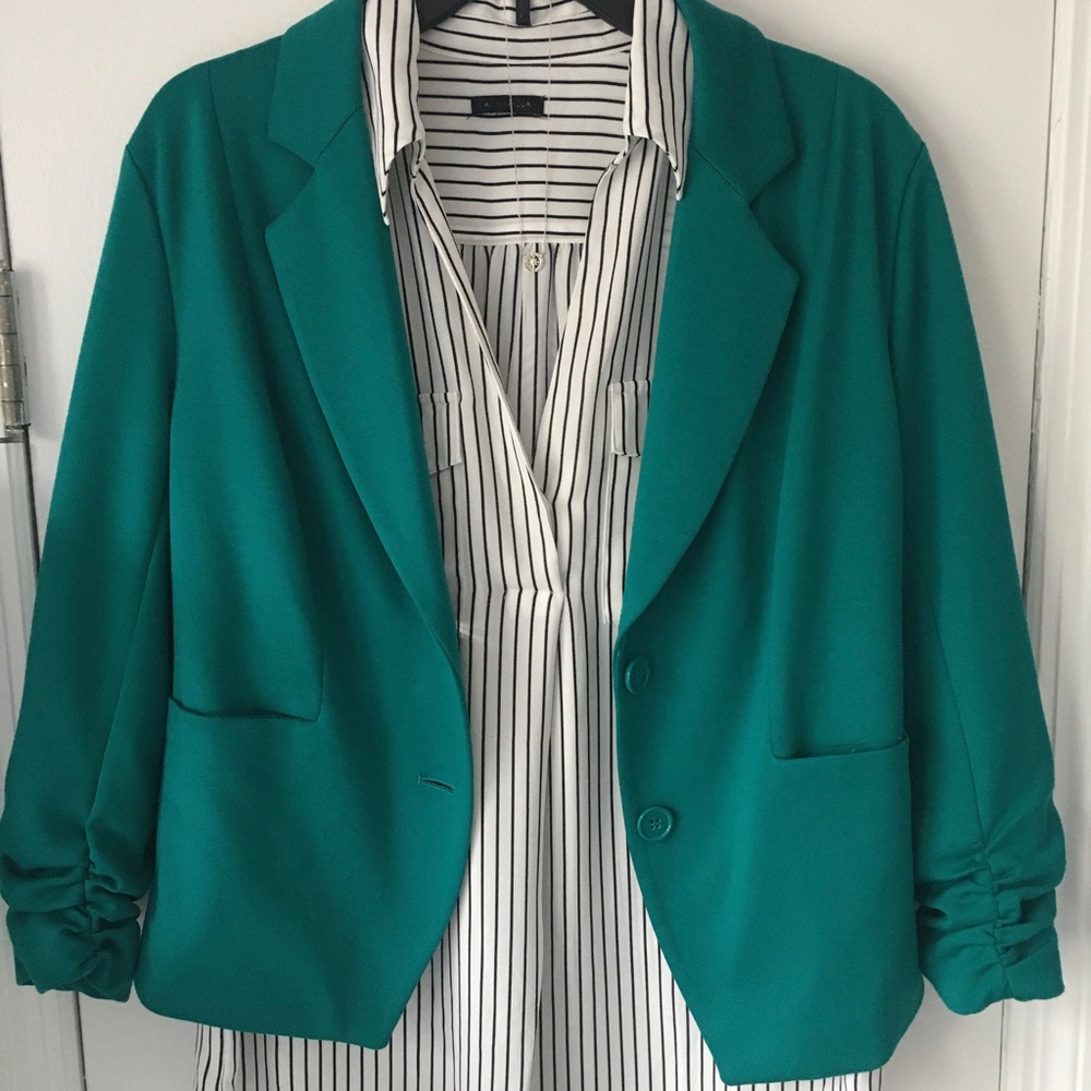 Fenn Wright Manson teal blazer